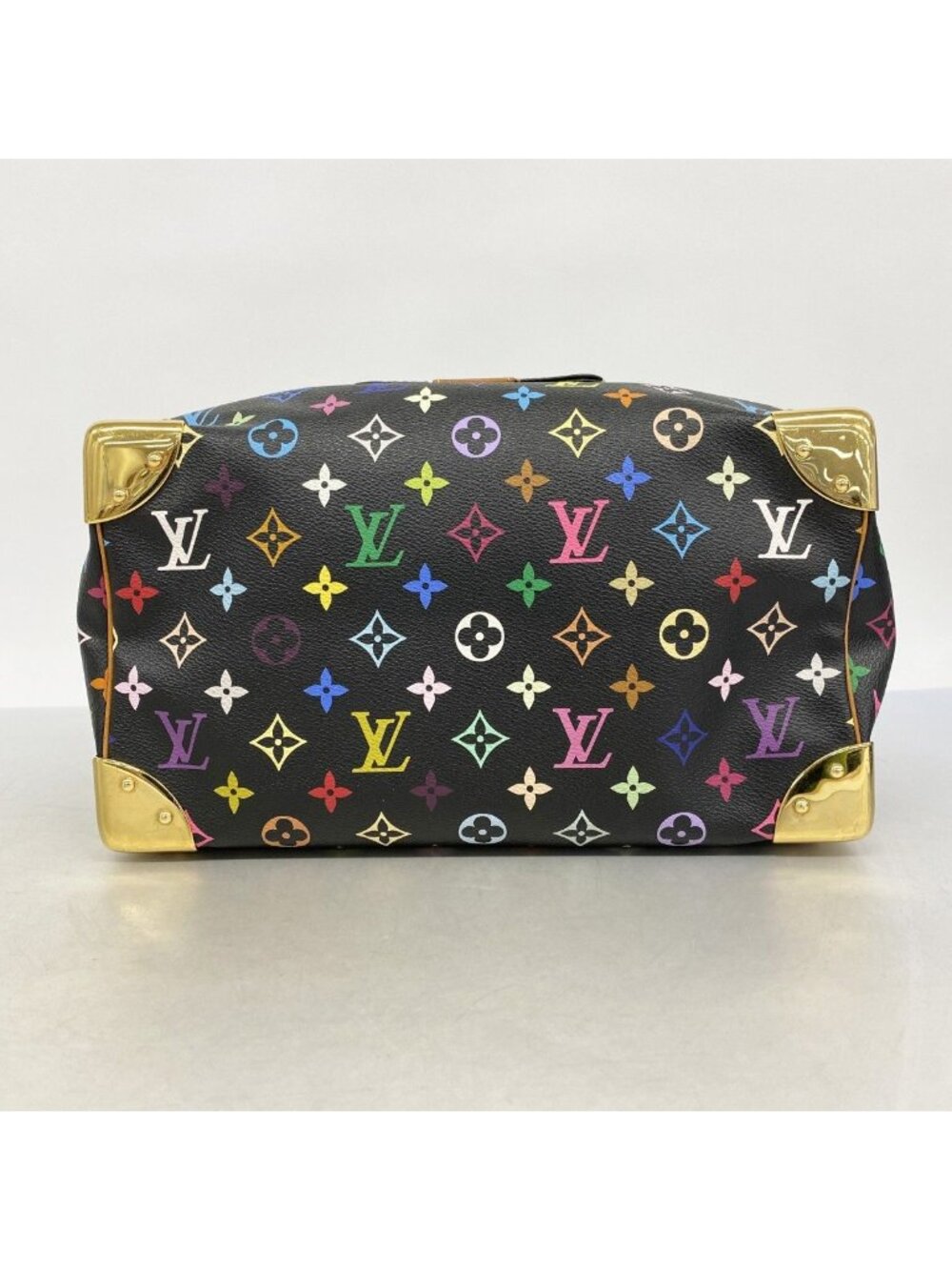 Louis Vuitton Handbag Monogram Multicolor Speedy 30 Noir - Picture 3 of 10